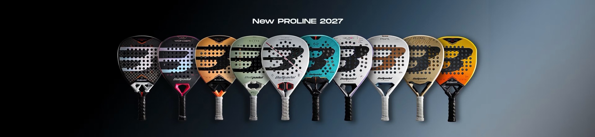 Colección de palas Bullpadel New Proline 2027